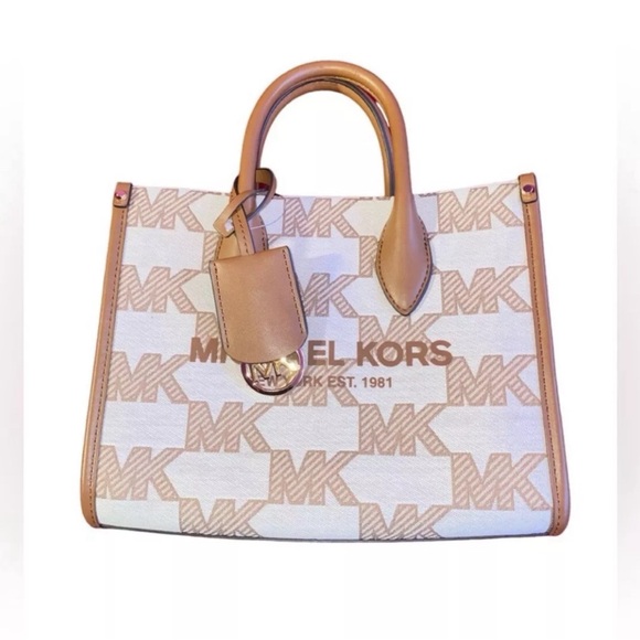 Michael Kors Mirella Small Logo Jacquard Crossbody Bag - Picture 3 of 6